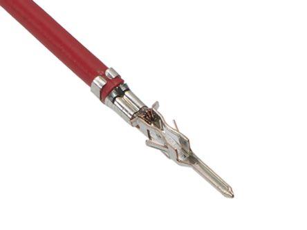 Molex Male Micro-Fit 3.0 To Unterminated Crimped Wire, 450mm, 22AWG, Red