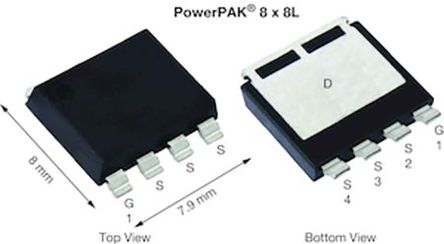 Vishay SQJQ144AE SQJQ144AE-T1_GE3 N-Kanal, SMD MOSFET 40 V / 575 A, 4-Pin PowerPAK 8 X 8 L