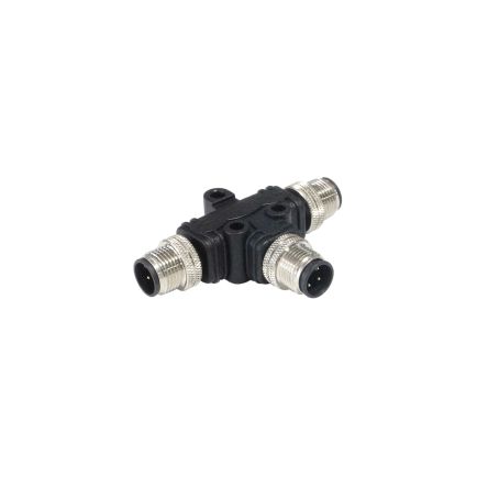 Bulgin Rundsteckverbinder Adapter, 4-poliger Stecker, M12, Male-polig, Stecker, M12, 1 Ports, 4-poliger Stecker, M12,