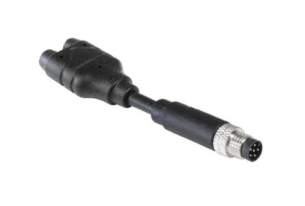 Bulgin Rundsteckverbinder Adapter, Stecker, M8, 1 Ports, 6-polig / Stecker