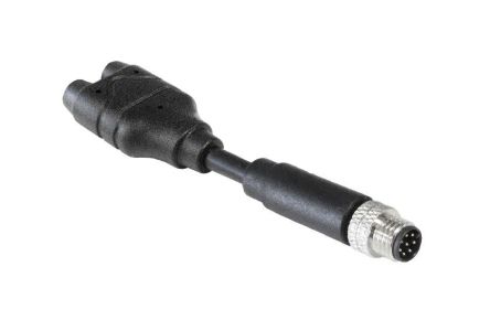 Bulgin Rundsteckverbinder Adapter, Male-polig, Stecker, M8, 1 Ports, 8-polig / Stecker