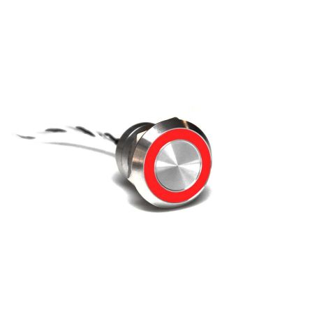 Bulgin Kapazitiver Schalter Tastend Schließer 12V Dc / 24V Dc Beleuchtet, Grün, Rot / 500mA, IP68, IP69K