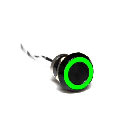 Bulgin 电容式触摸开关, 绿色, 红色LED照明, 最大输入24V 直流