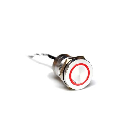 Bulgin Interrupteur Capacitif Verrouillable Vert, Rouge, NO, 24V C.c., IP68, IP69K, Illuminé