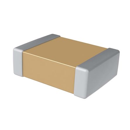 KEMET Condensatore Ceramico Multistrato MLCC, 0402 (1005M), 100pF, 5%, 25V Cc, SMD, C0G