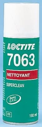 Loctite Nettoyant Pour Pièces Mécaniques, 7063, Aérosol 150 Ml Nettoyage, Dégraissage