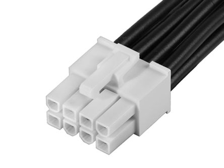 Molex Conjunto De Cables Mini-Fit Jr. 215326, Long. 600mm, Con A: Hembra, 8 Vías, Paso 4.2mm