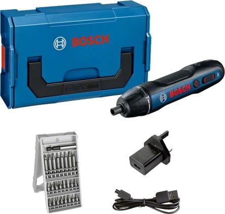 Bosch Atornillador Eléctrico A Batería GO De 3.6V, 1.5Ah, Par 2.5 → 5Nm, USB