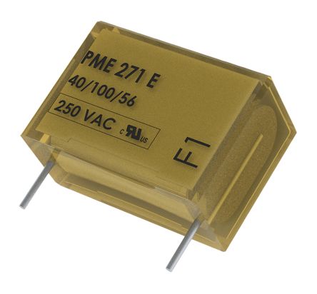 KEMET PME271 X2 Metallpapierkondensator 10nF ±20% / 300V Ac, THT Raster 15.2mm