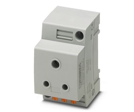 Phoenix Contact Mains Sockets, 6A, DIN Rail Mount, 250 V