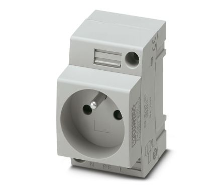 Phoenix Contact French Mains Sockets, 16A, DIN Rail Mount, 250 V