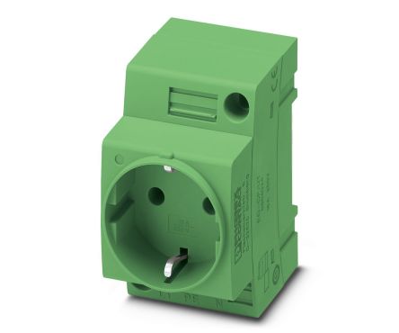 Phoenix Contact German Mains Sockets, 16A, DIN Rail Mount, 250 V