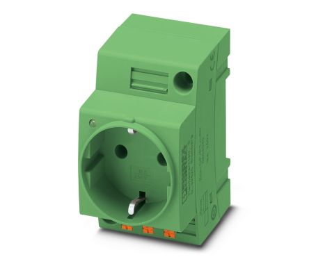 Phoenix Contact German Mains Sockets, 16A, DIN Rail Mount, 250 V