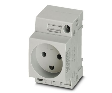 Phoenix Contact Denmark Mains Sockets, 16A, DIN Rail Mount, 250 V