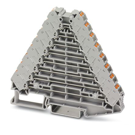 Phoenix Contact 3270140 PTRV 8 /GY Series Grey, 0.14 → 2.5mm², Push In Termination