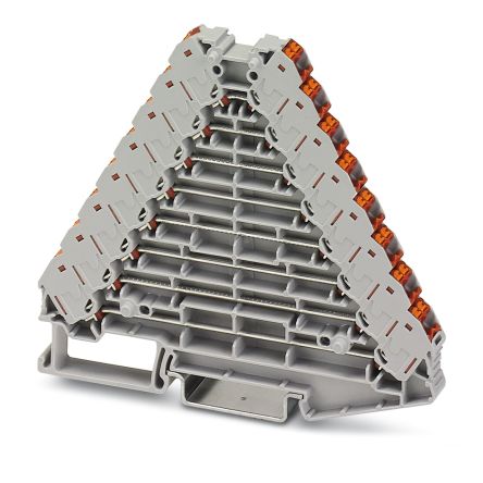 Phoenix Contact 3270231 PTRV 8 /RD Series Grey, 0.14 → 2.5mm², Push In Termination