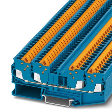 Phoenix Contact 3206447 5-QUATTRO, QTC 2 Series Blue, 0.5 → 2.5mm²