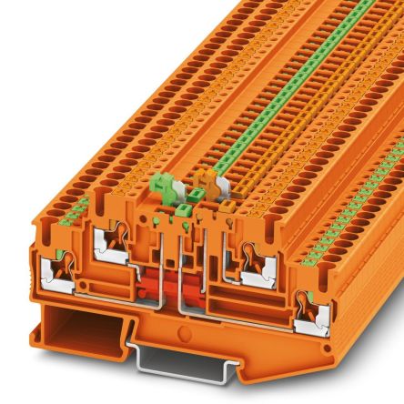 Phoenix Contact 3210372 PTT 2.5-2MT OG Series Orange, 0.14 → 4mm², Push In Termination