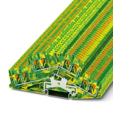 Phoenix Contact 3210611 PTTBS 2.5-QUATTRO-PE Series, 0.14 → 4mm², Push In Termination