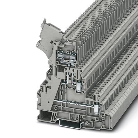 Phoenix Contact 1044423 UT 4 - L/HESI Series Grey, 4mm², Double-Level