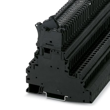 Phoenix Contact 3214367 UT 4 - L/HESILED Series Black, 4mm², Double-Level