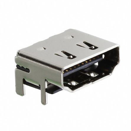 Samtec HDMI Buchse Buchse 19-polig Standard Gewinkelt 40 V Ac