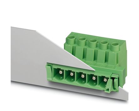 Phoenix Contact, 10.16mm Pitch, DFK-PC 16/ 9-ST, 9 Way,, Pluggable Terminal Block, Feed Through Plug, Cable Mount,