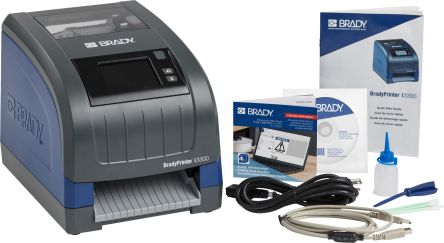 Brady I3300-300-C-UK-W-SFIDs Etikettendrucker Bis 108mm Etiketten 300dpi, UK-Netzstecker
