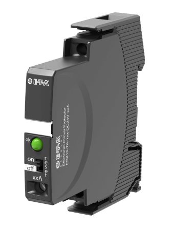 ETA ESX10 Electronic Circuit breaker 10A 24V ESX10-T, 1 channels, Plug-In Mounting