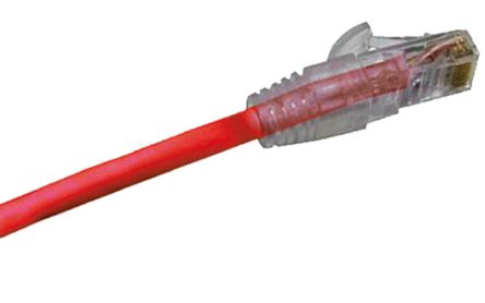 Decelect Cable Ethernet Cat5e U/UTP De Color Rojo, Long. 0.5m, Funda De PVC