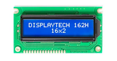 Displaytech 段码液晶屏, 162H系列, 字母数字显示, 2行16个字符