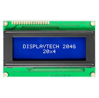 Displaytech 204G Monochrom LCD, Alphanumerisch Lichtdurchlässig