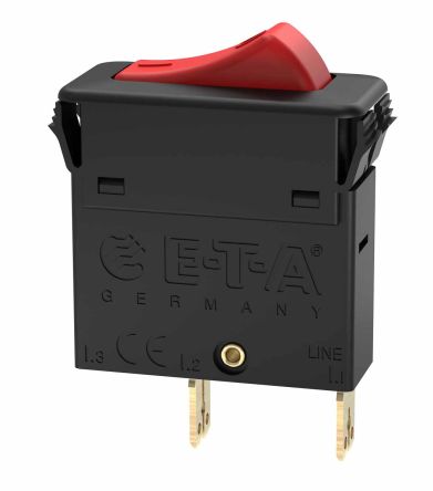 ETA 3130 Thermischer Überlastschalter / Thermischer Geräteschutzschalter, 1-polig, 2A, 240V 34 X 14.5 X 35mm, Thermisch