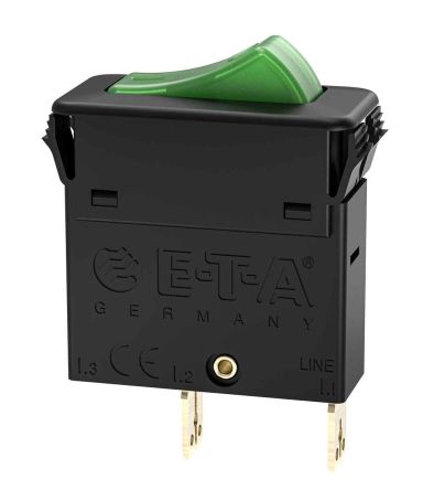 ETA 3130 Thermischer Überlastschalter / Thermischer Geräteschutzschalter, 1-polig, 5A, 240V 34 X 14.5 X 35mm, Thermisch