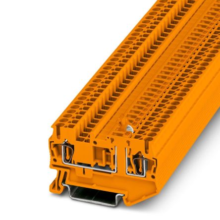 Phoenix Contact 3035014 5-MT, ST 2 Series Orange, 0.08 → 4mm², Spring Cage Termination