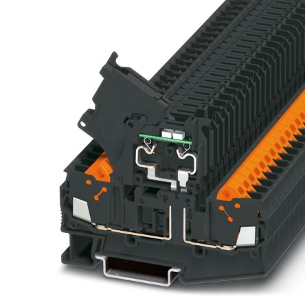 Phoenix Contact 3050374 5-HESILED, QTC 2 Series Black, Single-Level