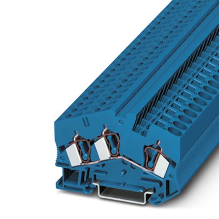 Phoenix Contact 3038163 STS 6-TWIN BU Series Blue, 0.2 → 10mm²