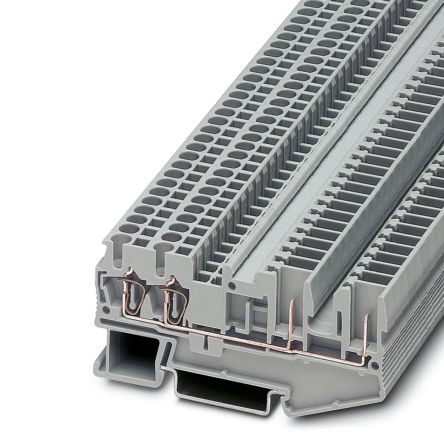 Phoenix Contact 3040038 ST 2.5-QUATTRO/2P Series Grey, 0.08 → 4mm², Plug In Termination
