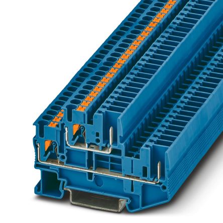 Phoenix Contact 3210884 PTTB 2.5/2P BU Series Blue, 0.14 → 4mm²