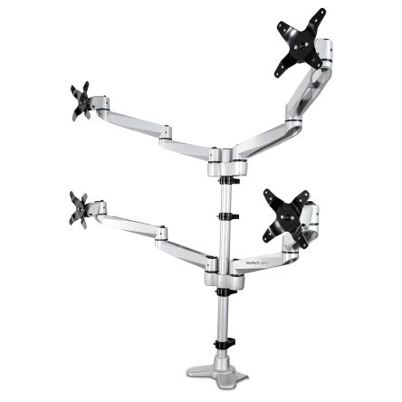 StarTech.com Desk Mounting Monitor Arm for 4 x Screen, 27in Screen Size