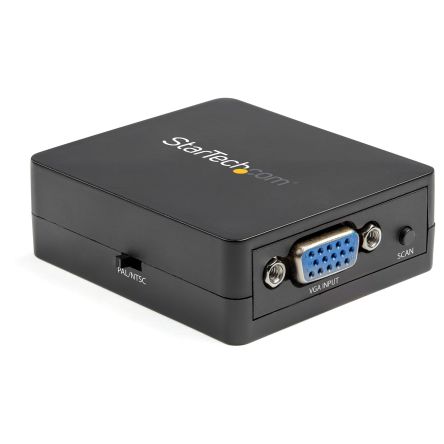 StarTech.com Videokonverter 640 X 480, 1920 X 1080, Ausgänge:2, In:VGA, Out:Videosignal, S-Video