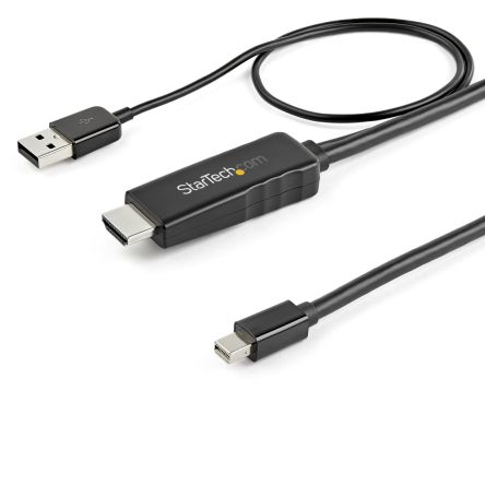 StarTech.com Adapter 4K, Ausgänge:2, In:HDMI, Out:Mini-DisplayPort, 2m Kabel