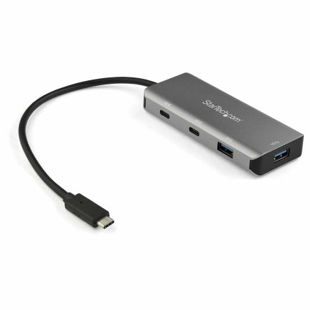 StarTech.com, USB 3.1 USB-Hub, 4 USB Ports, USB A, USB C, USB, USB-Bus, 45 X 365 X 16mm