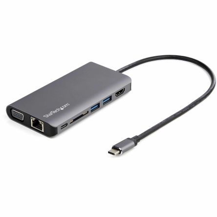 StarTech.com Docking-Station, USB 3.0, USB 3.1, Mit HDMI, VGA, 3 X USB Ports USB A, USB C-Anschl. 1 Displays