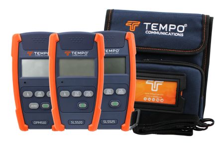 Tempo Kit De Test Pour Fibre Optique OPM510, SLS520, SLS525, Câble Monomode Et Multimode, SC