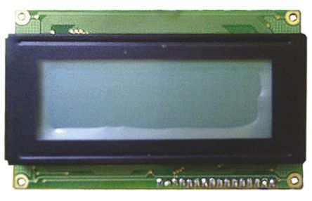 Powertip Monochrom LCD, Alphanumerisch Vierzeilig, 20 Zeichen Reflektiv, 8-Bit Interface