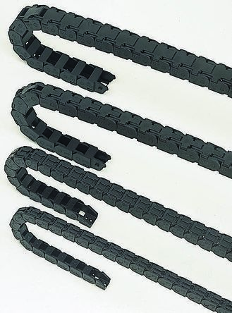 Igus 17, E-chain Kabel-Schleppkette Schwarz, 60,5 Mm X 39mm, Länge 1m Igumid G, Seitenwand Flexibel