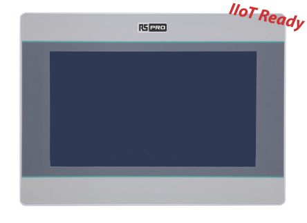 RS PRO Pantalla Táctil HMI De 7, TFT LCD, Color, 800 X 480pixels, Conectividad COM1, COM2, COM3, Host USB, Cliente USB