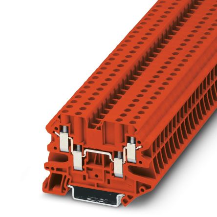 Phoenix Contact 3074460 UT 4 - QUATTRO Series Red, 0.14 → 6mm², Screw Termination, ATEX, IECEx