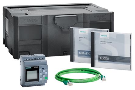 Siemens LOGO! V8.3 Series PLC CPU Starter Kit, 115 V Ac/dc, 230 V Ac/dc Supply, Relay Output, 8-Input, Digital Input